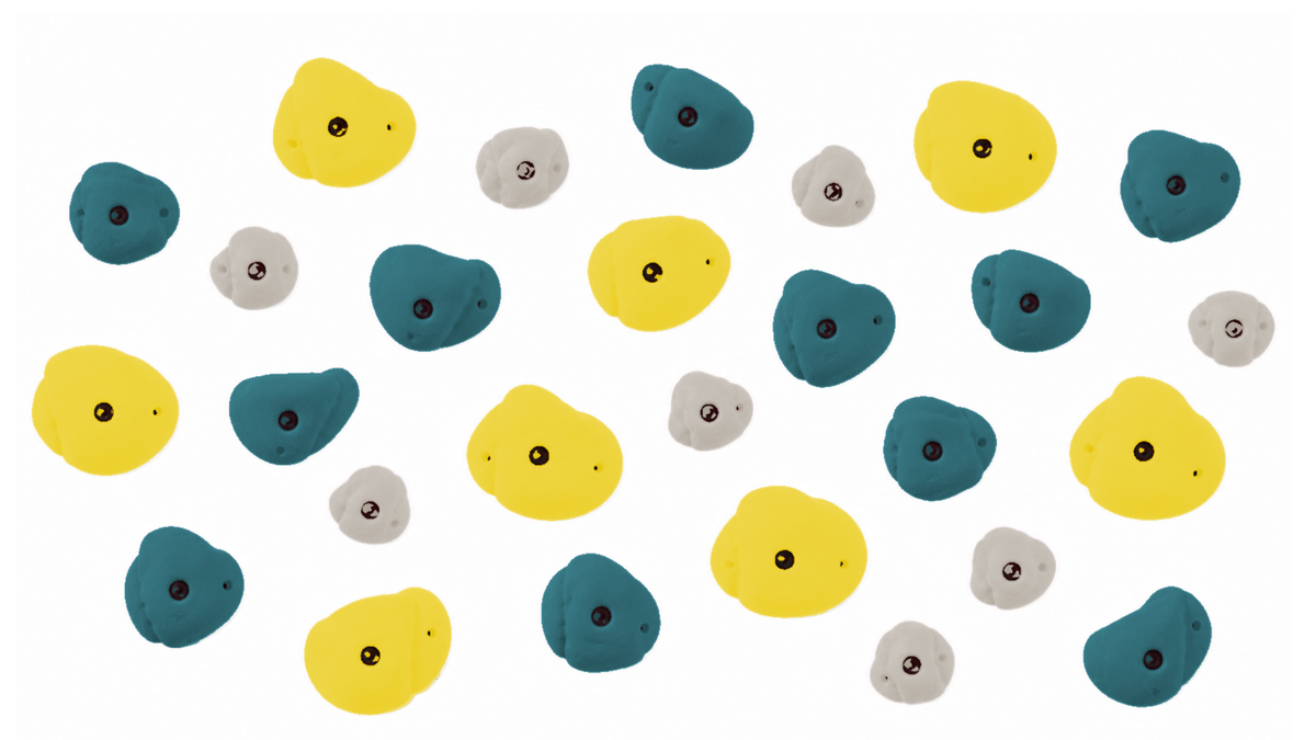 Climbing Wall Holds - Curated Set of 30
