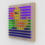 24-inch Lite Brite by LiteZilla in Light Wood, wall-mounted view