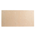 Natural plywood climbing wall panel for an indoor home climbing wall