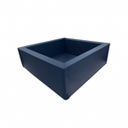 empty Navy blue foam pit for a playroom