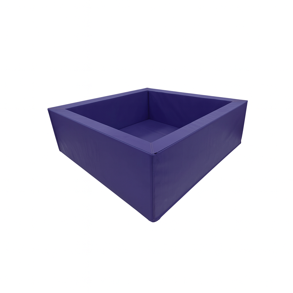 empty Purple foam pit for a playroom