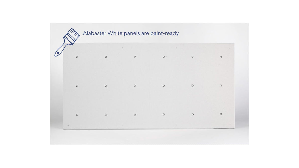 Alabaster white panels are paint ready
