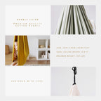 Double-layer sensory swing made from premium cotton fabric, measuring 35 x 43 inches with a 200 lb weight capacity and recommended 6–9 ft ceiling height.