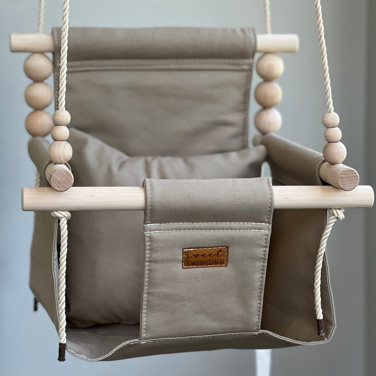 Organic Cotton Indoor High Back Baby & Toddler Swing
