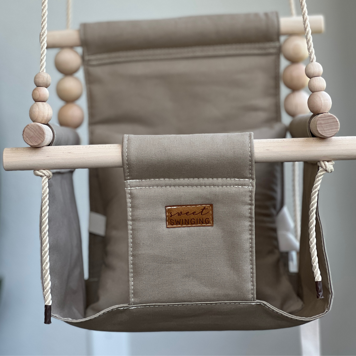 Organic Cotton Indoor High Back Baby & Toddler Swing