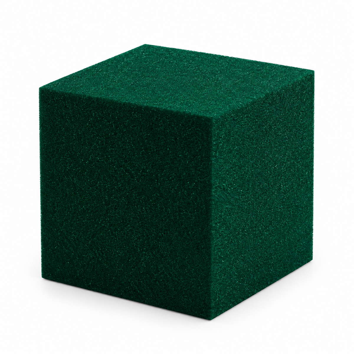 Forest green foam pit cube for indoor playrooms and climbing areas