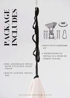 Hanging hardware and accessories included with double-layer sensory swing