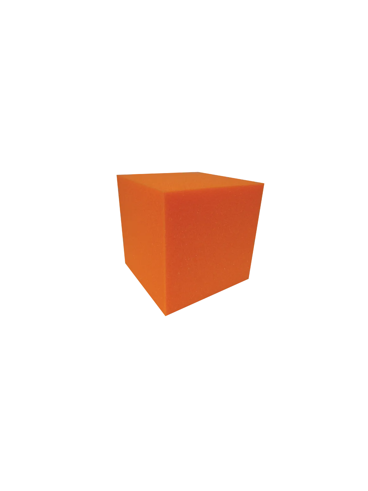 Orange 6" foam pit cubes