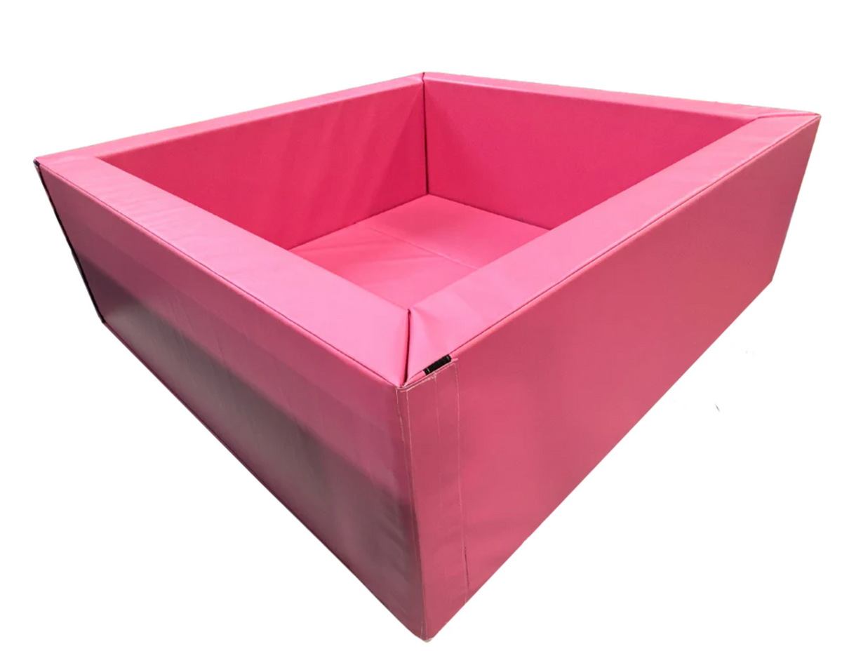 empty Pink foam pit for a playroom