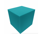 Teal foam pit cube for kids indoor playrooms and climbing areas