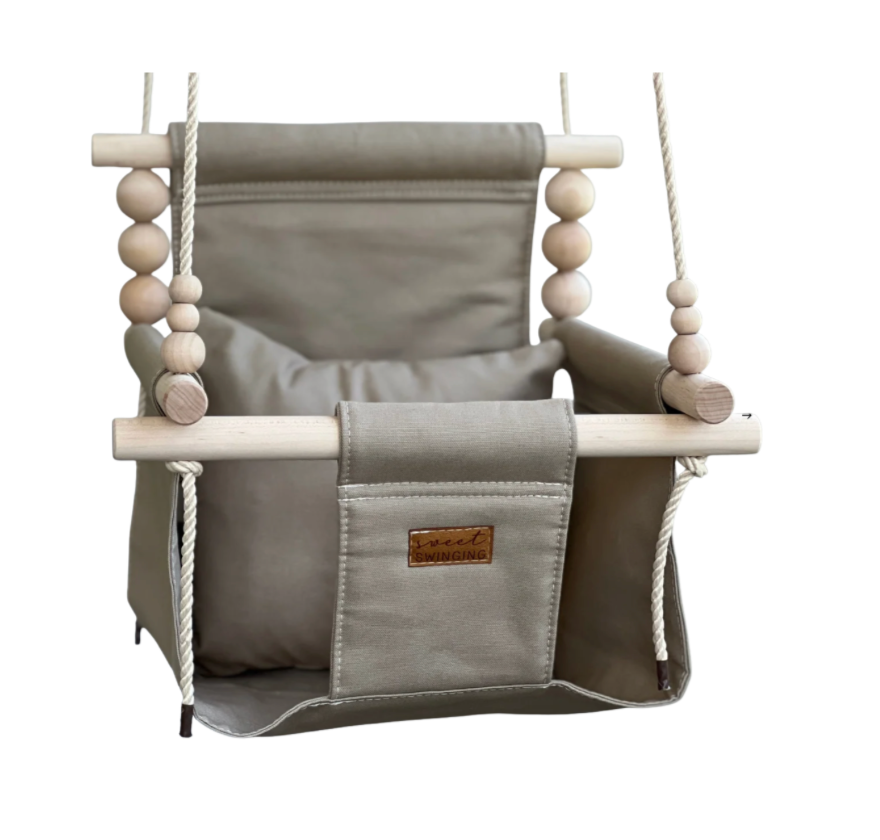 Organic Cotton Indoor High Back Baby & Toddler Swing