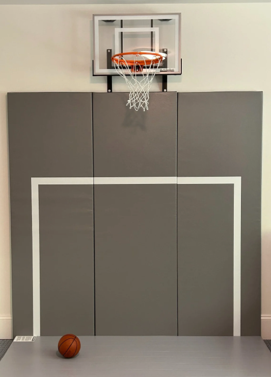 Padded Wall with Soccer Goal