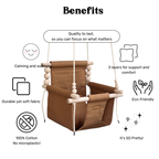 Organic Cotton Indoor High Back Baby & Toddler Swing - Toffee