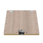 Back of LiteZilla Mini showing wall-mounting hardware and power connection