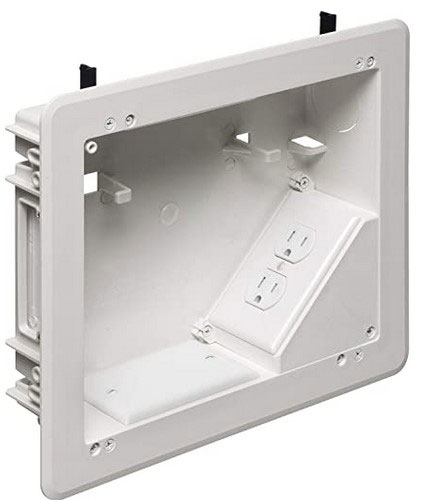 LiteZilla Mini recessed electrical wall box for flush wall-mounted installation
